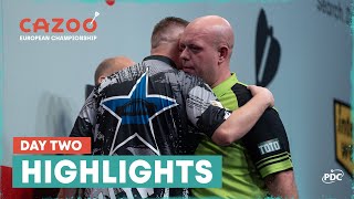 DRAMA IN DORTMUND  Day Two Highlights  2022 Cazoo European Championship [upl. by Arde]