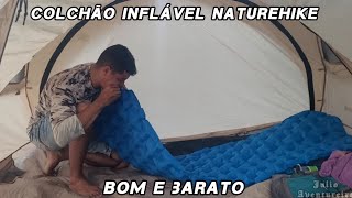 Colchão inflável Naturehike solteiro pra camping [upl. by Andromede]