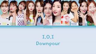 IOI – DOWNPOUR 소나기 Lyrics HanRomEng Color Coded Lyrics [upl. by Joachima958]