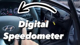 How to enable the Digital Speedometer on a Hyundai digital howto speedometer [upl. by Birch]