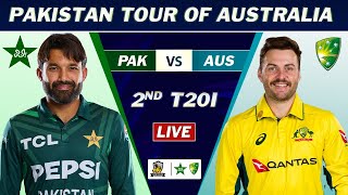 PAKISTAN vs AUSTRALIA 2nd T20 MATCH LIVE SCORES  PAK vs AUS MATCH LIVE COMMETNARY  PAK BAT [upl. by Jarin171]