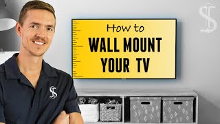 How to Mount a TV On The Wall StepbyStep [upl. by Llenaej999]