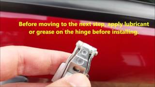 5 Steps Guide Door Hinge Replacement Alfa 147 Applicable to FIAT 500 [upl. by Lisha]