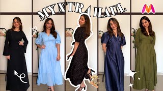 HUGE Myntra Dresses Haul 🎀  Modest Dresses  Tanisha Madhok myntradresshaul myntrahaul myntra [upl. by Hamrah547]