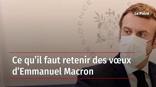 Ce qu’il faut retenir des vœux d’Emmanuel Macron [upl. by Ignacius766]