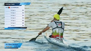 HIGHLIGHTS  K1 Men Seniors  2024 ICF Canoe Marathon World Championships [upl. by Solracsiul603]