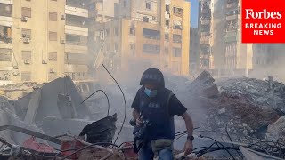 New Footage Reveals Wreckage Of Building In Beirut Where Hezbollah Leader Hassan Nasrallah Died [upl. by Boothman103]