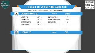 Lilydale 1XI v Croydon Ranges 1XI [upl. by Kerby]