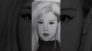 Blackpink 💖🖤 Rosé ⚡ drawing blackpink art shorts [upl. by Kulseth]