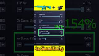 Best 4x Scope Sensitivity Settings for BGMI [upl. by Nwavahs8]