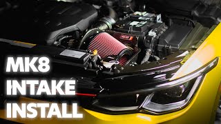 MK7 INTAKE FITS ON MK8 GTI APR Carbon fiber open intake [upl. by Franzoni]