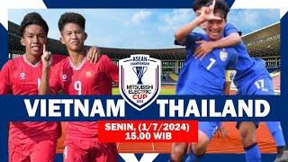 🔴live score Vietnam U16 vs Thailand U16 Piala AFF 2024 [upl. by Sirk669]