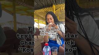 Kosua Ne Meko is sooo good ghana ghanafood accra martenni ghanastreetfood [upl. by Ailin]