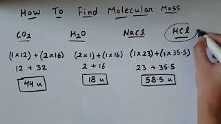 Trick to find molecular massmolecular weightMolar mass [upl. by Adnilym]