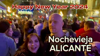 New Year in Alicante Spain  Nightlife New Year’s Eve  Nochevieja Alicante 2024 [upl. by Eanahs446]