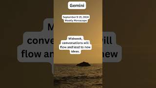 Gemini Weekly Horoscope  September 915 2024 [upl. by Enuj]