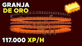 🔥 La MEJOR GRANJA de ORO y XP 117000 xph  Tutorial Minecraft Java 120 [upl. by Ecnerrot]