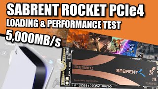 Sabrent Rocket 5000MBs PS5 SSD Expansion Test [upl. by Kurt]