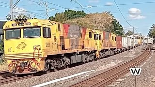 Aurzions 28232835 work Y874 towards fisherman island seen at Stanley st Coorparoo [upl. by Alejoa236]