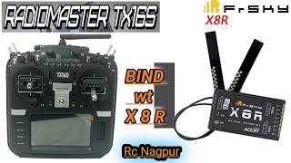 Tx16s bind with X8R receiver Frsky receiver bind with Radiomaster tx16s remotecontrol howtobind [upl. by Rowney]