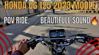 Honda cg 125 pov ride honda cg 125 ride test honda cg 125 2023🔥 [upl. by Murton330]