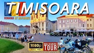 Vibrant City Life in Timisoara Romania I Summer ☀ 2024 Walking Tour amp Bike ride 🏍 [upl. by Ferrel]