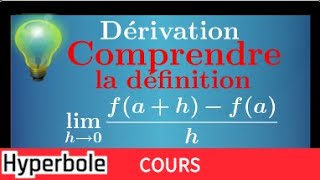 dérivation • fonction • comprendre la définition • cours IMPORTANT • Première spé maths S ES STI [upl. by Nertie]