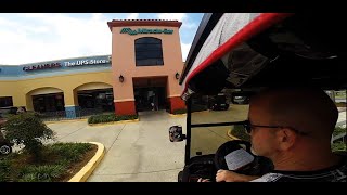 The Villages Florida  UPS trip via Golf Cart [upl. by Enomed97]