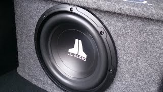 JL Audio 10 Inch Sub  JL CS110 Sealed box [upl. by Anneres]