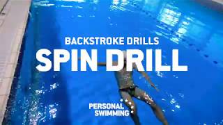 Spin Drill  Personal Swimming Backstroke drills [upl. by Joellen]