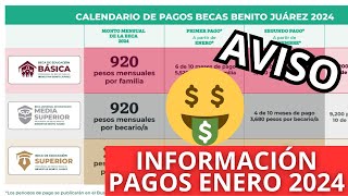 📆🤑¡NUEVAS FECHAS DE PAGO PARA EL 2024📆🤑 PRÓXIMO PAGO DE LAS BECAS 🔴¿CUÁNDO SERÁ DEPOSITADO🔴 [upl. by Rosamund]