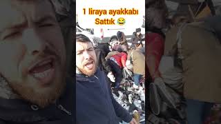 1liraya ayakkabı sattık 😂👏 [upl. by Lette]