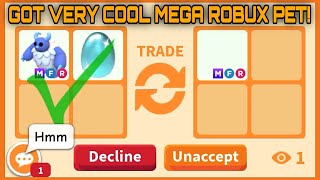 DANG 🤯 I GOT VERY COOL MEGA ROBUX PET 😍 FOR MY MEGA YETI AND DIAMOND EGG 🤑 in Adopt me [upl. by Adnahsed831]