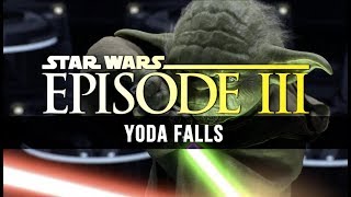 John Williams Yoda Falls Star Wars III Unreleased Music [upl. by Dragelin402]