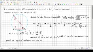 Raza cercului circumscris unui triunghi teorema sinusurilor  BAC2025 [upl. by Geof]