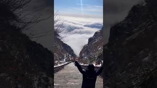 He Climbed 7000 Steps To See This View On Mount Tai Shan in China [upl. by Aneekas]