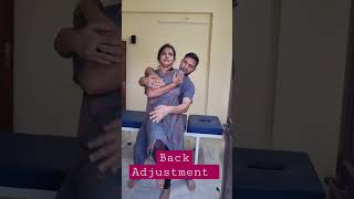 chiropractor in india l5s1 adjustment sciatica pain relief shortsfeed trending [upl. by Hewe490]