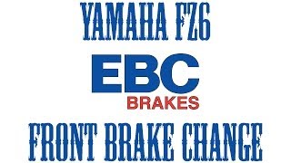 2005 Yamaha FZ6 Front Brake change [upl. by Conrade]