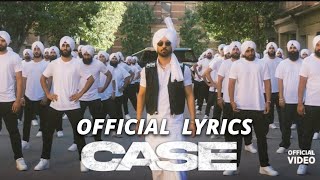 Diljit Dosanjh CASE Official Lyrical Video GHOST vivekbarwal [upl. by Bouldon]