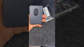 unboxing magsafe wallet from aliexpress iphone [upl. by Redienhcs]