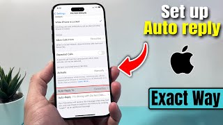 How to set up auto reply text on iphone 2024 [upl. by Aliahs]