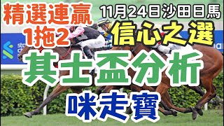 賽馬貼士11月24日星期日沙田日馬，其士盃分析，信心之選，咪走寶，精選連贏1拖2，多謝支持訂閱。 [upl. by Jarred]