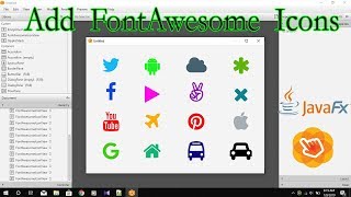 JavaFX Add FontAwesome Icon Libraries to Gluon Scene Builder [upl. by Atiuqin]