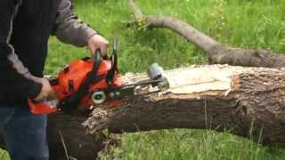 Chainsaw Log Debarker [upl. by Retluoc]