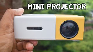 Cheap Pocket Projector for Fun  Mini LED Projector Review amp Demo YG300 [upl. by Eniaj]