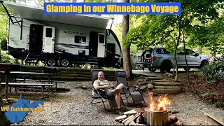 Glamping in our Winnebago Voyage 2427RB [upl. by Iline963]