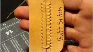 7 Different Ways to Stitch Leather by Hand [upl. by Solhcin]