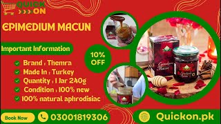 Turkish Honey Macun Themra Epimedium Majoon 240g Turkish Macun Honey Pakistan And Qatar [upl. by Harlamert]