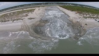 Captain Sams Inlet Channel Opening 060215 [upl. by Marni203]