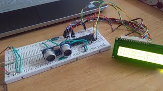 Interfacing HCSR04 Ultrasonic Sensor with ATmega32 Microcontroller [upl. by Nagiem]